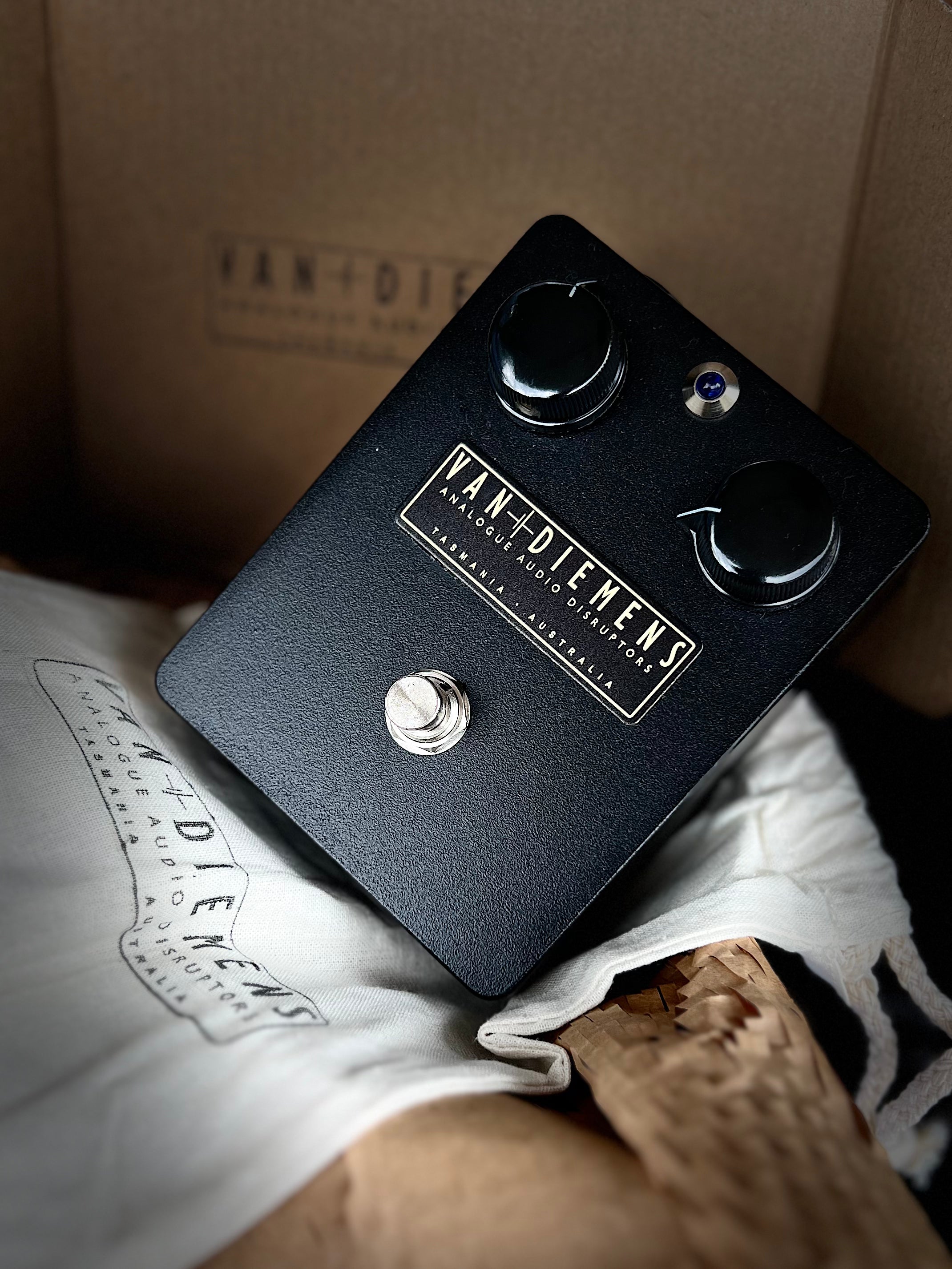 Black Van Diemens guitar effects pedal