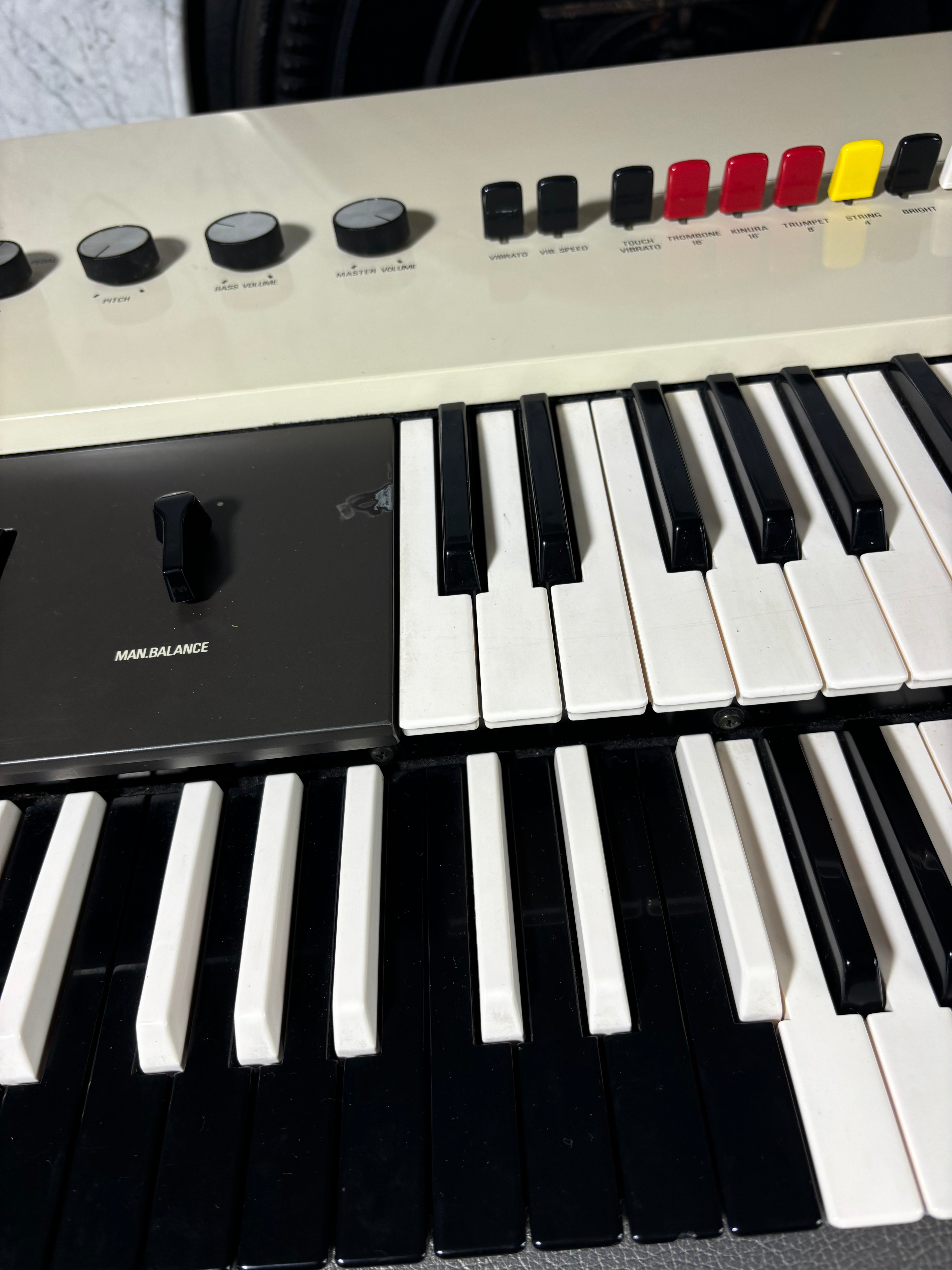 Yamaha YC-25D – 1970s - Controls